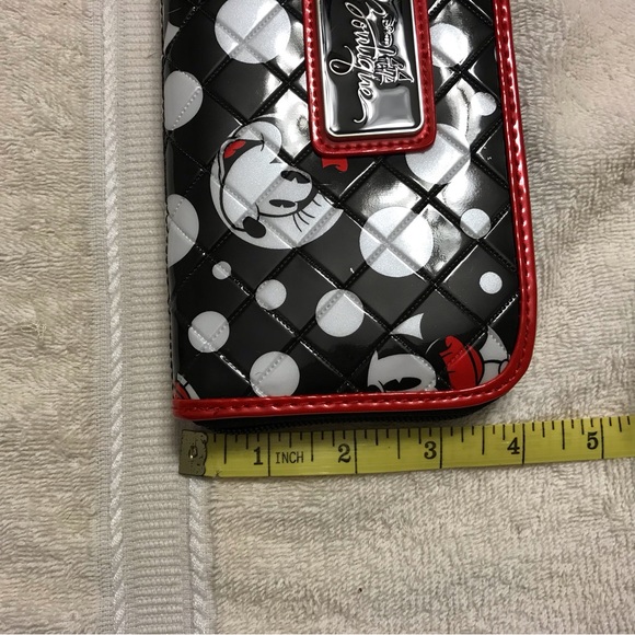 SOLD Disney Minnie Mouse Wallet and matching Fob Black Red White - Picture 11 of 11